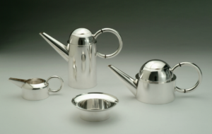 Kaffe-teservice ca. 1989-1993, der indgår i museum koldings sølvsamling